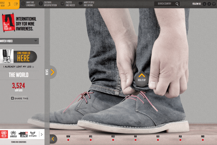 Lend Your Leg website preview
